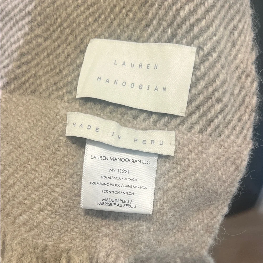Beige Handwoven Scarf - Picture 5 of 5